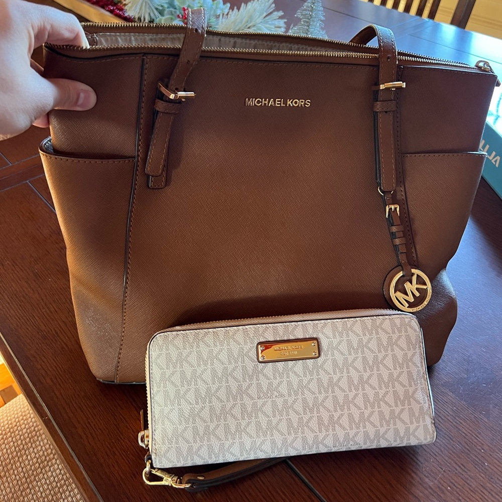 Michael Kors Purse + Wallet